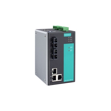 Moxa Managed Ethernet Switch W/ 3 10/100Baset(X)Ports, Eds-505A-Ss-Sc-T EDS-505A-SS-SC-T